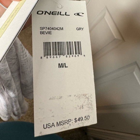 O’NEILL NWT Sheer Gray Beach‎ Cover Up Size M/L - Picture 4 of 9